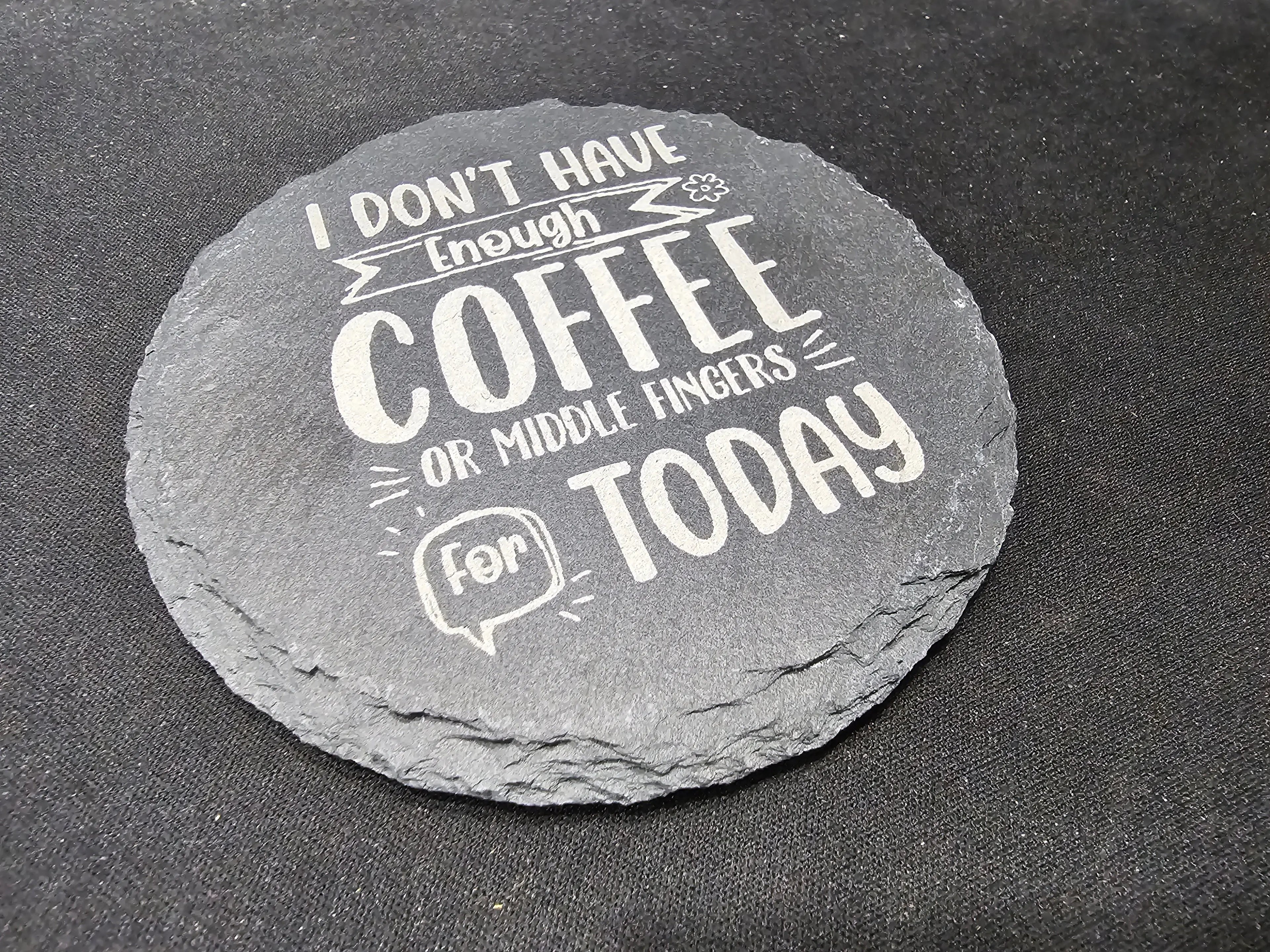 4" Unique Slate Coasters - UnderCity Lasers