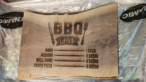 Custom Burnt Into the Grain Cutting Boards - UnderCity Lasers