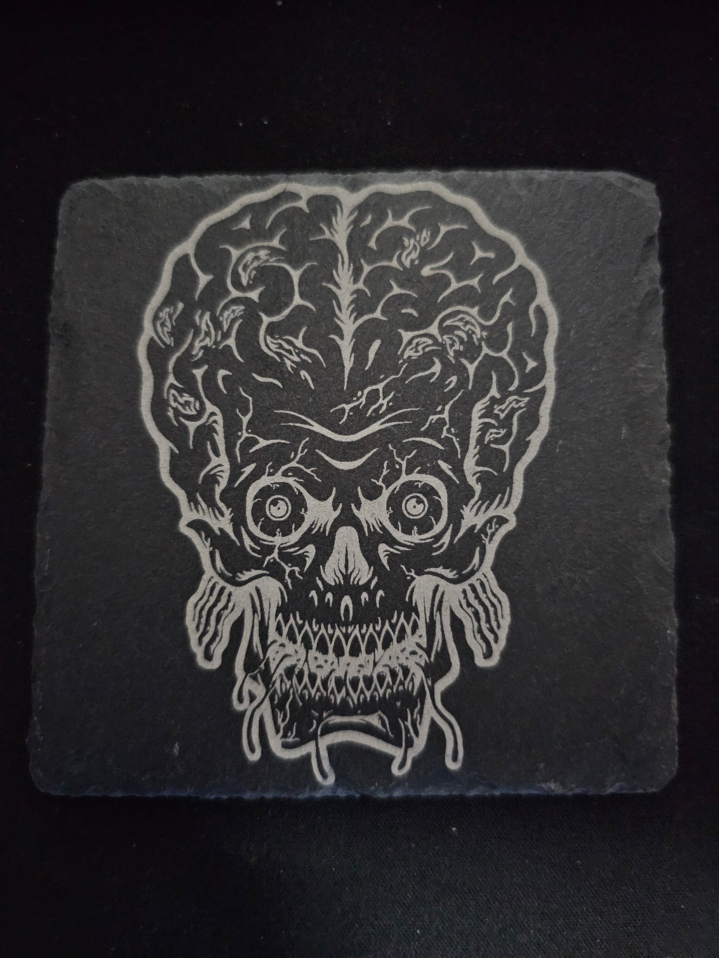 4" Halloween Themed Slate Coasters - UnderCity Lasers