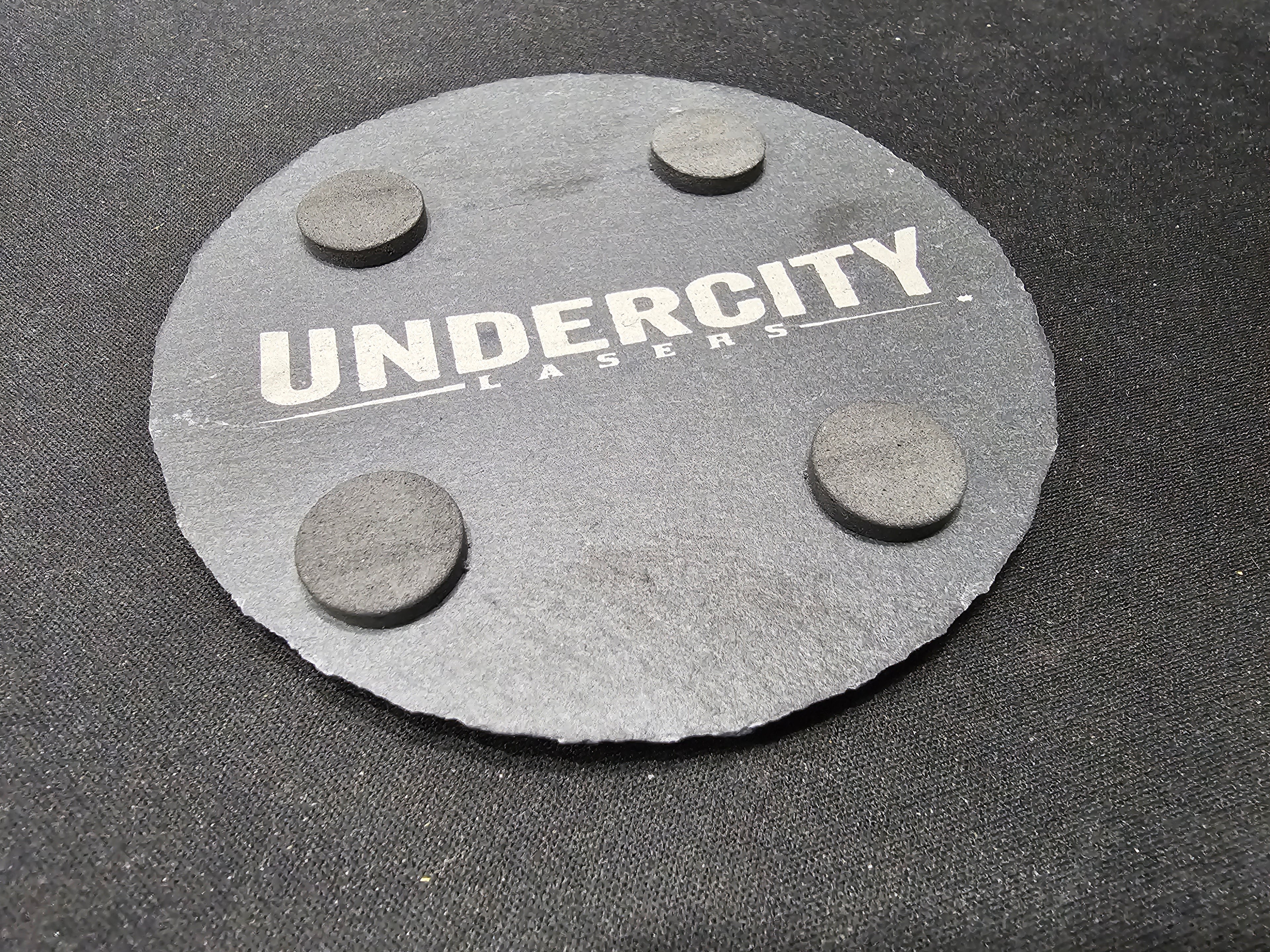 4" Halloween Themed Slate Coasters - UnderCity Lasers