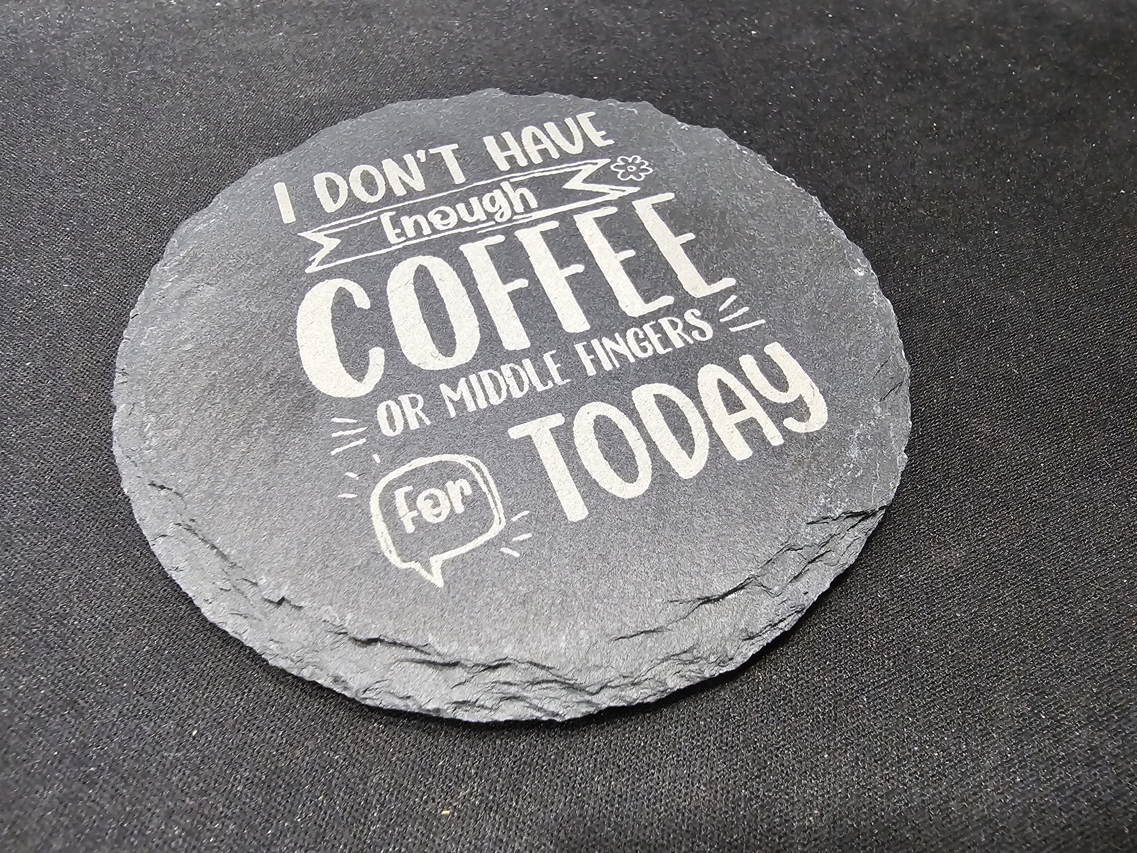 4" Unique Slate Coasters - UnderCity Lasers