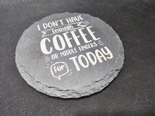 4" Unique Slate Coasters - UnderCity Lasers