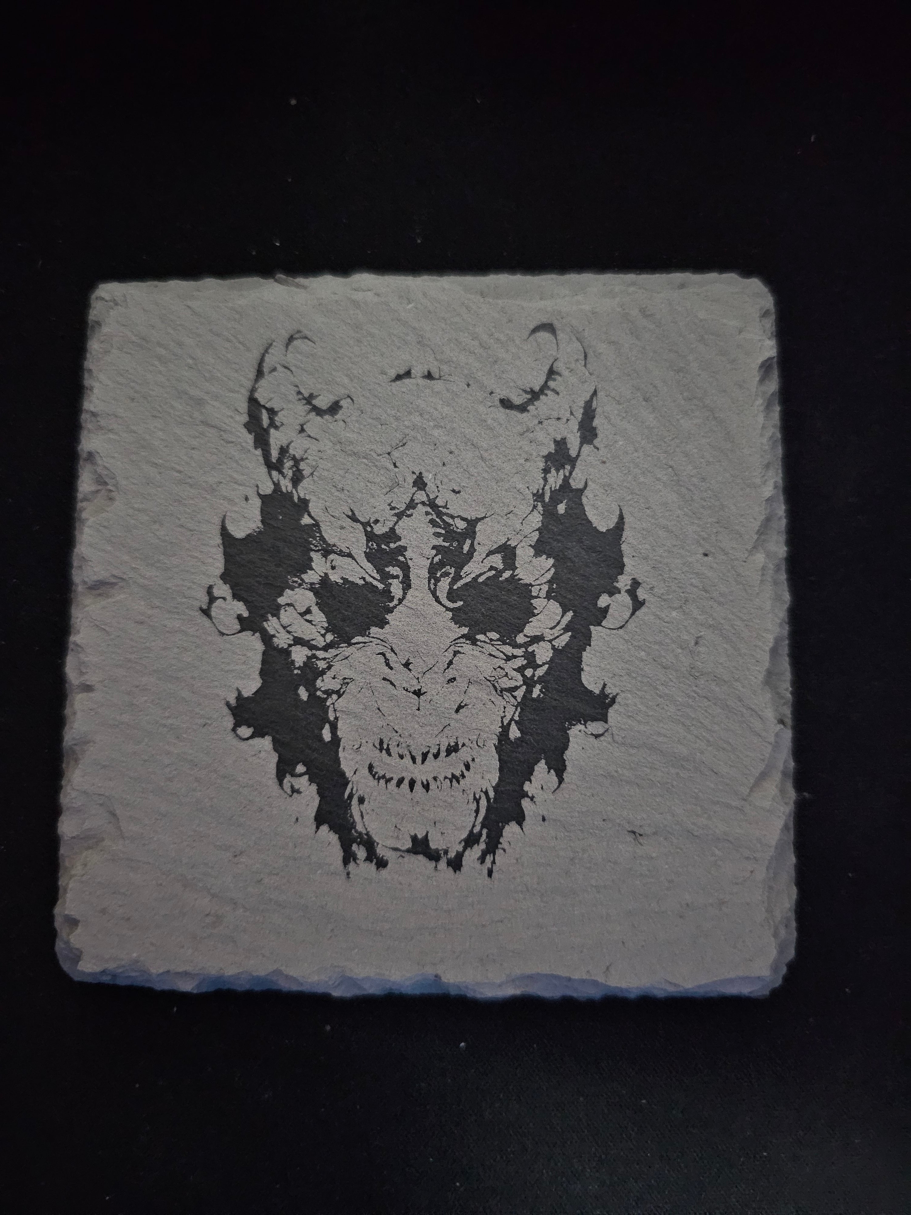4" Halloween Themed Slate Coasters - UnderCity Lasers