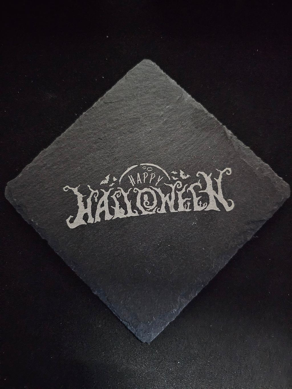 4" Halloween Themed Slate Coasters - UnderCity Lasers