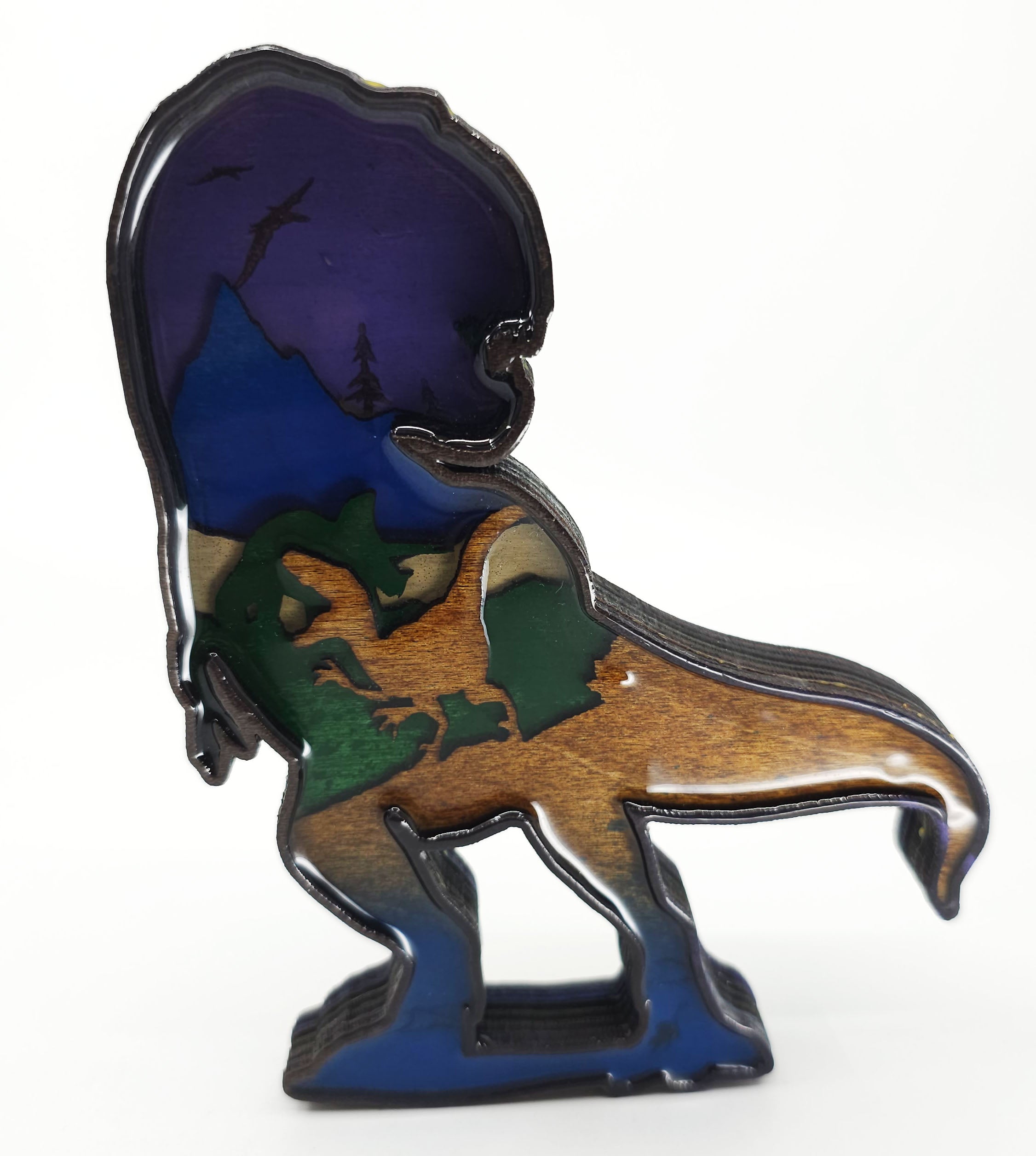 T-Rex Mandela art piece - UnderCity Lasers