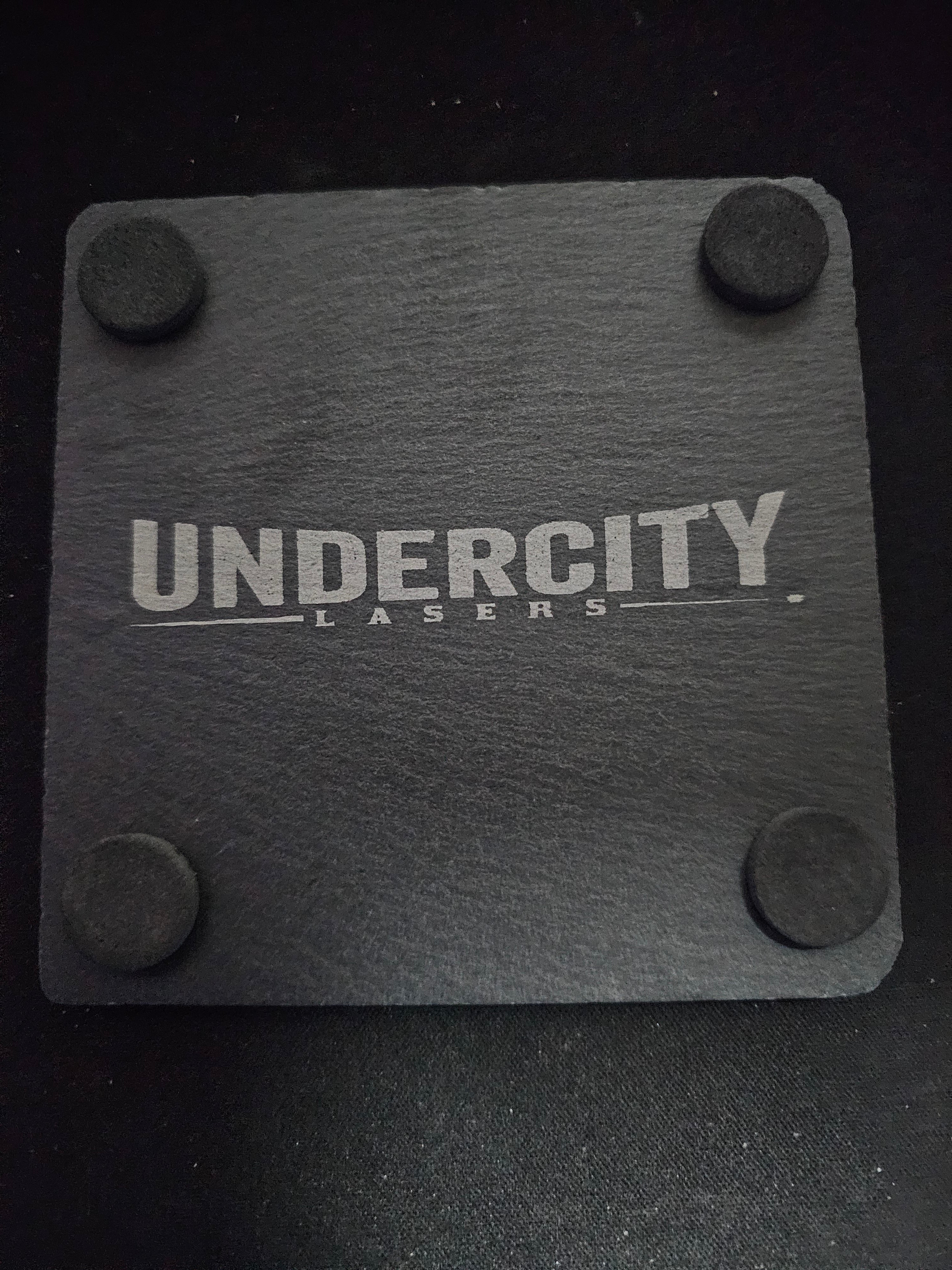4" Halloween Themed Slate Coasters - UnderCity Lasers